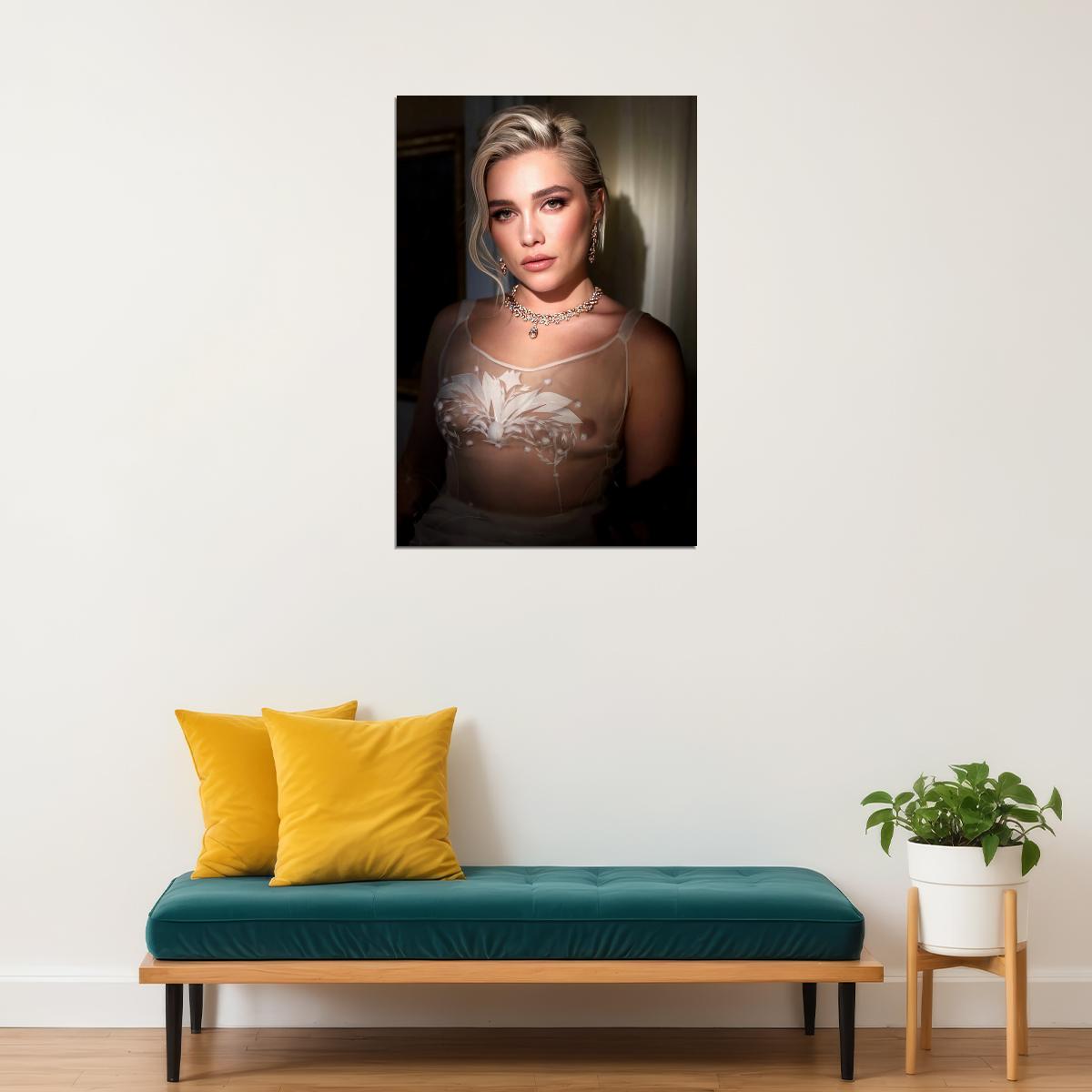 Florence Pugh Sexy Celebrity Posters for Room Aesthetic Famous Actress Photo Print Wall Art - xonomax
