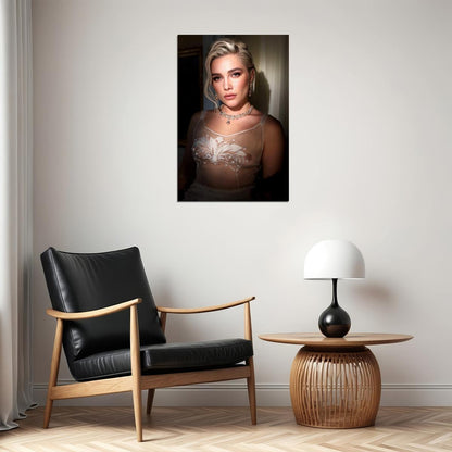 Florence Pugh Sexy Celebrity Posters for Room Aesthetic Famous Actress Photo Print Wall Art - xonomax