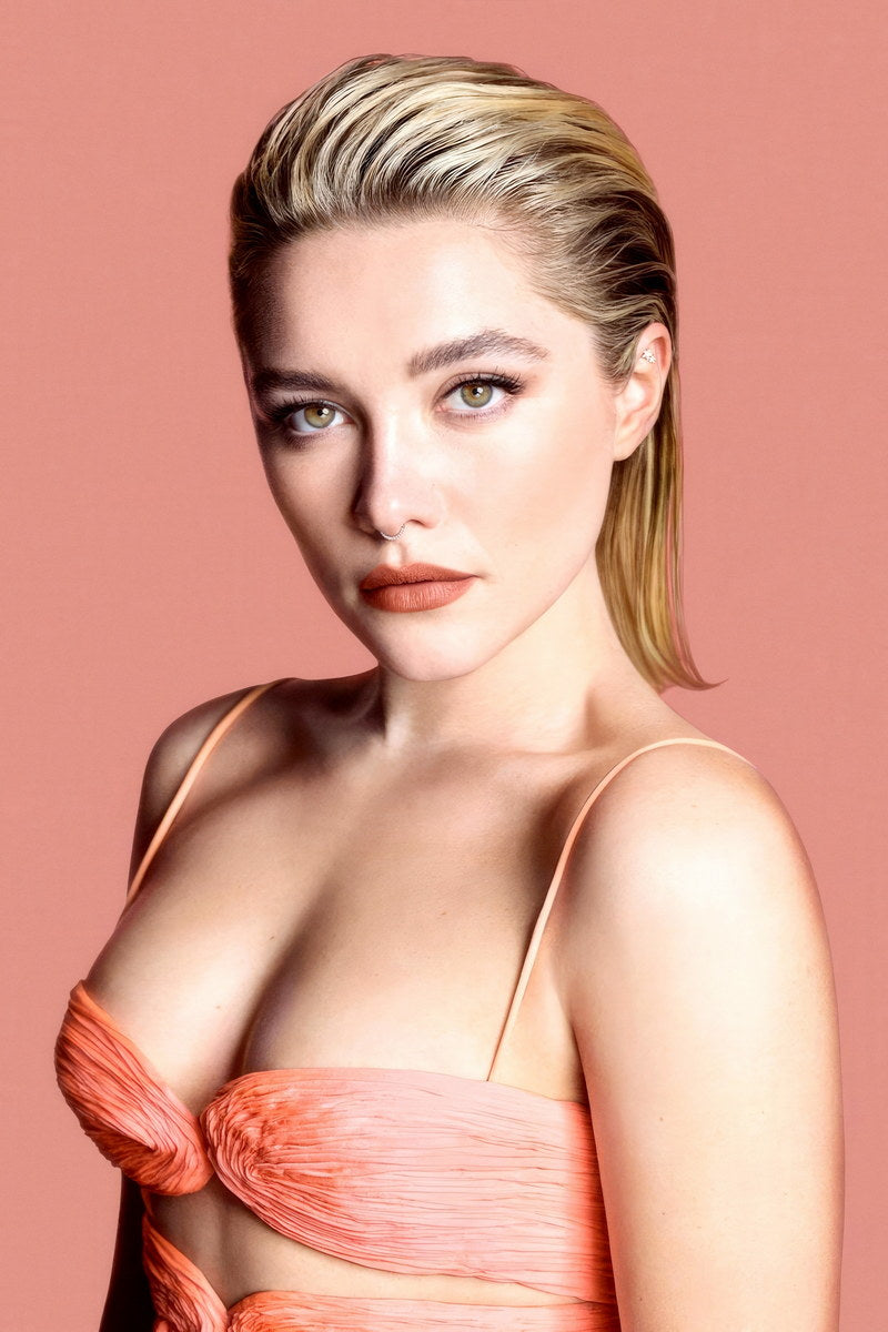 Florence Pugh Sexy Celebrity Posters for Room Aesthetic Famous Actress Photo Print Wall Art - xonomax