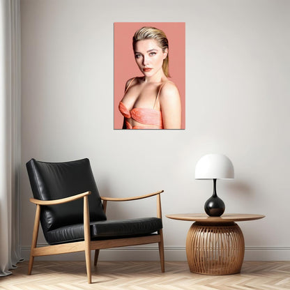 Florence Pugh Sexy Celebrity Posters for Room Aesthetic Famous Actress Photo Print Wall Art - xonomax