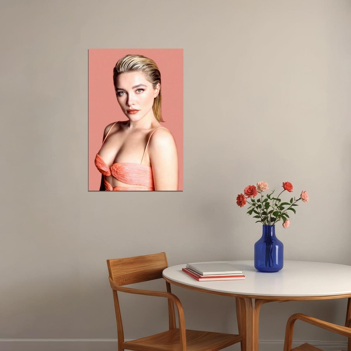 Florence Pugh Sexy Celebrity Posters for Room Aesthetic Famous Actress Photo Print Wall Art - xonomax