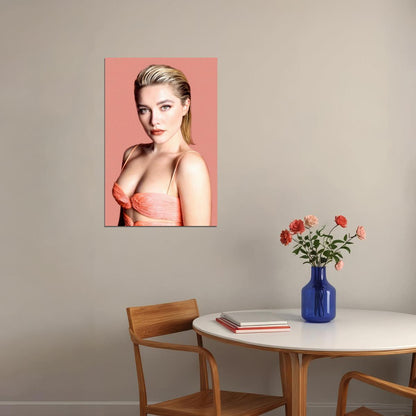 Florence Pugh Sexy Celebrity Posters for Room Aesthetic Famous Actress Photo Print Wall Art - xonomax