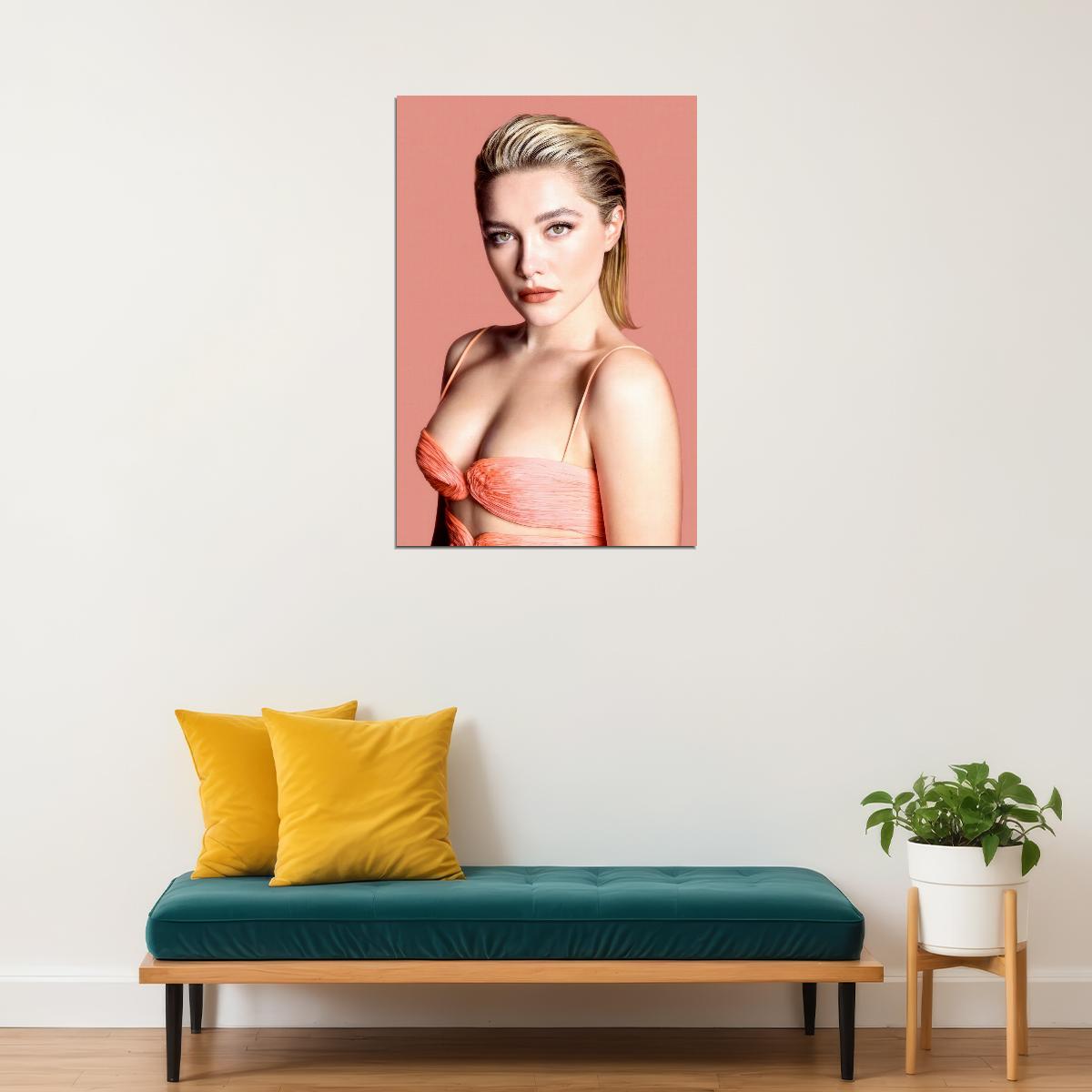 Florence Pugh Sexy Celebrity Posters for Room Aesthetic Famous Actress Photo Print Wall Art - xonomax