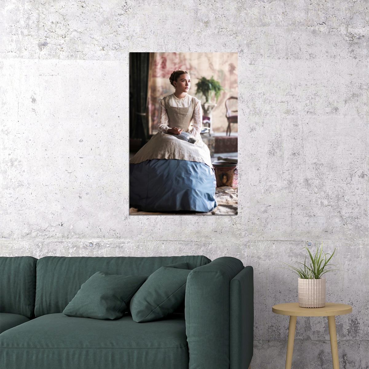 Florence Pugh Celebrity Posters for Room Aesthetic Famous Actress Photo Print Amy March Wall Art - xonomax
