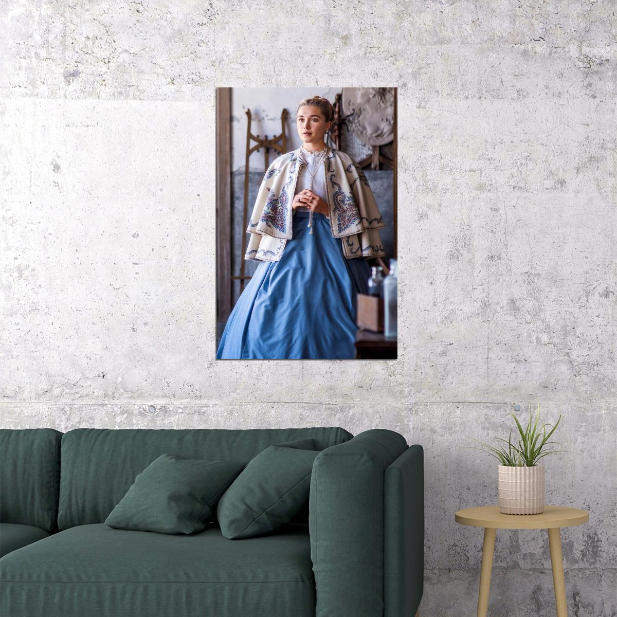 Florence Pugh Celebrity Posters for Room Aesthetic Famous Actress Photo Print Amy March Wall Art - xonomax