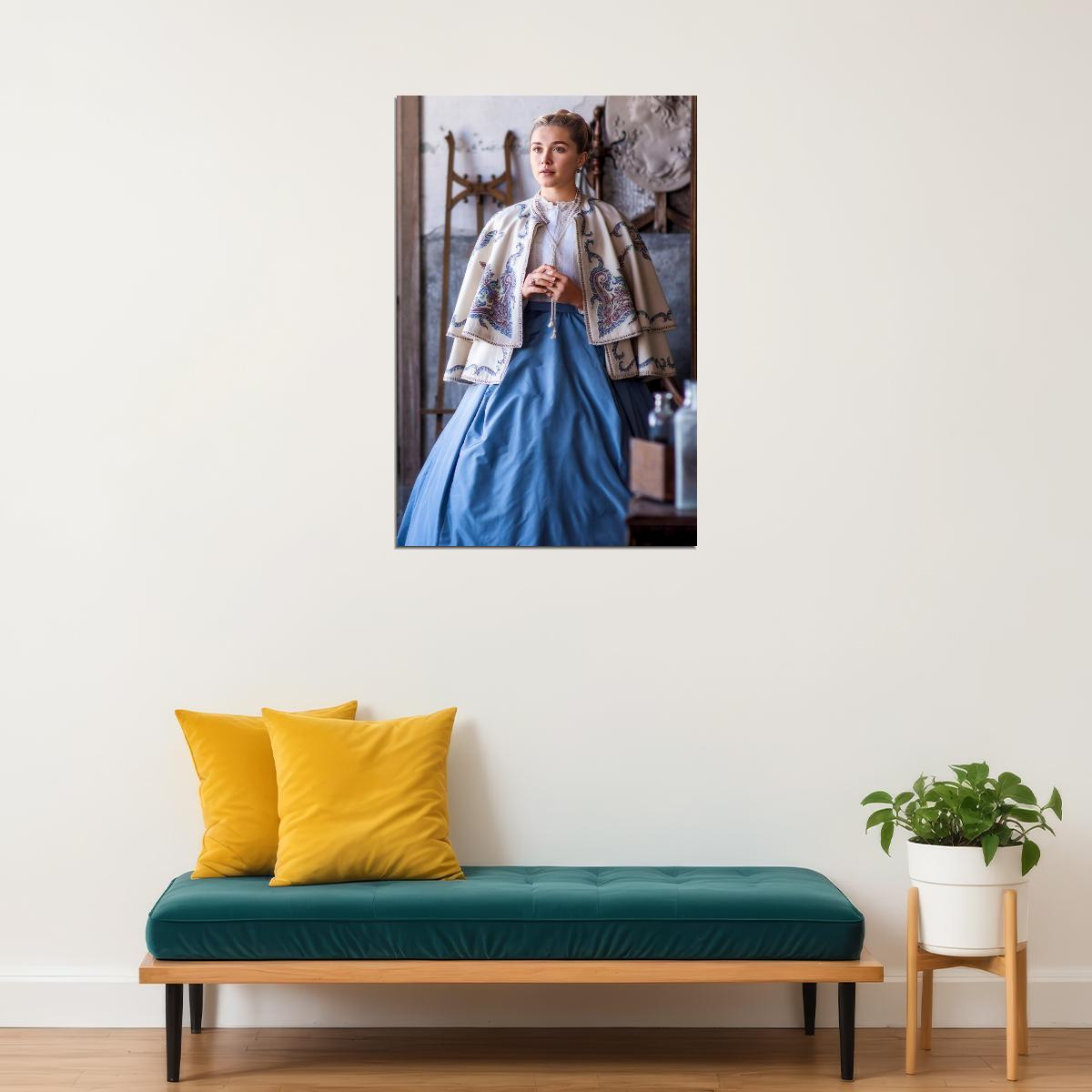Florence Pugh Celebrity Posters for Room Aesthetic Famous Actress Photo Print Amy March Wall Art - xonomax