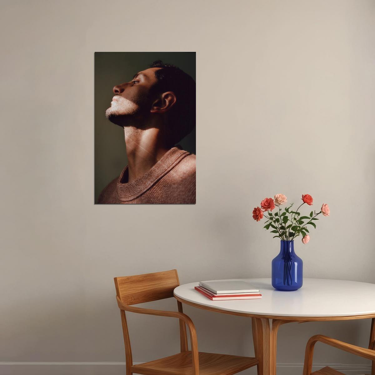 Riz Ahmed Celebrity Posters for Room Aesthetic Famous Actor Photo Print Wall Art