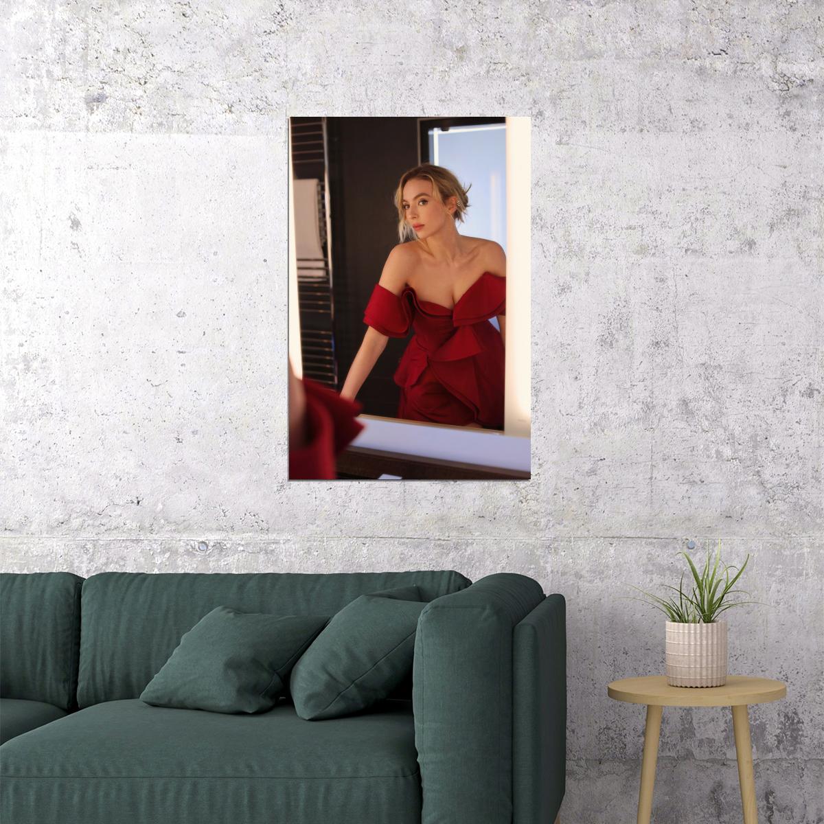 Jodie Comer Sexy Celebrity Posters for Room Aesthetic Famous Actress Photo Print Wall Art - xonomax