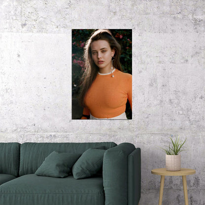 Katherine Langford Celebrity Posters for Room Aesthetic Famous Actress Photo Print Wall Art - xonomax