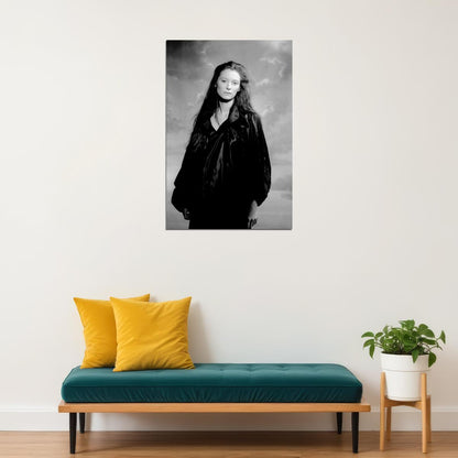 Tilda Swinton Young Celebrity Posters for Room Aesthetic Famous Actress Black and White Photo Print Wall Art - xonomax