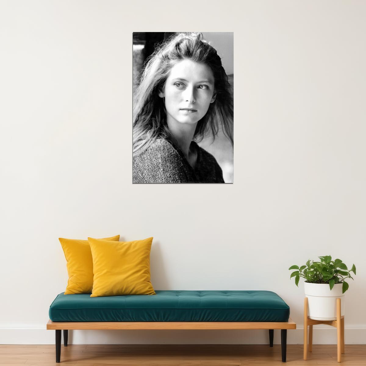 Tilda Swinton Young Celebrity Posters for Room Aesthetic Famous Actress Black and White Photo Print Wall Art - xonomax
