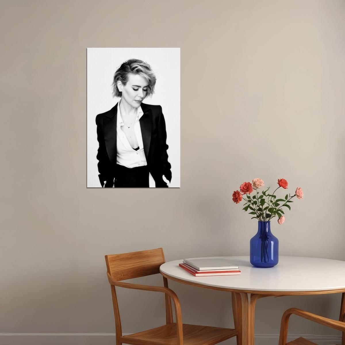 Sarah Paulson Celebrity Posters for Room Aesthetic Famous Actress Photo Print Wall Art