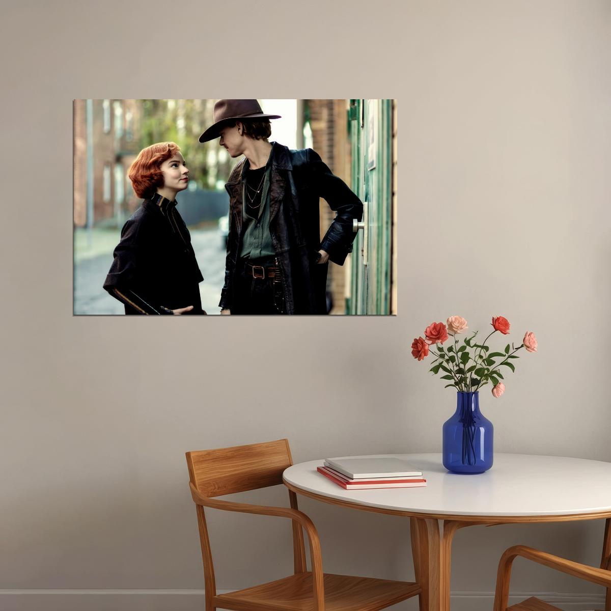 Thomas Brodie-Sangster and Anya Taylor-joy Celebrity Posters for Room Aesthetic Famous Actor Photo Print Wall Art - xonomax