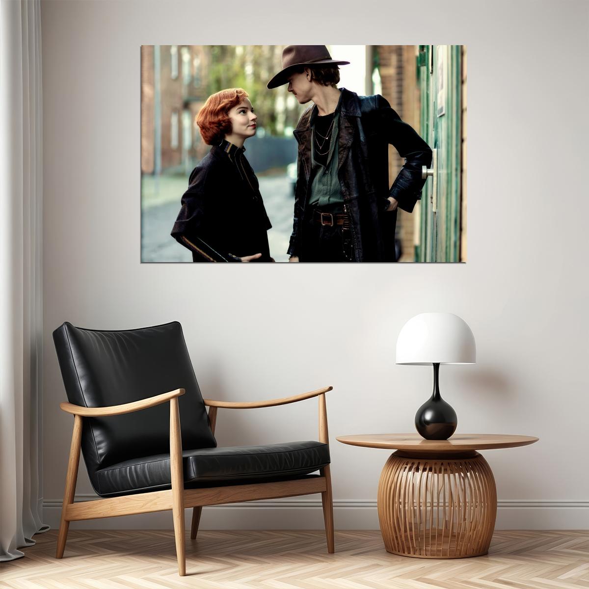 Thomas Brodie-Sangster and Anya Taylor-joy Celebrity Posters for Room Aesthetic Famous Actor Photo Print Wall Art - xonomax