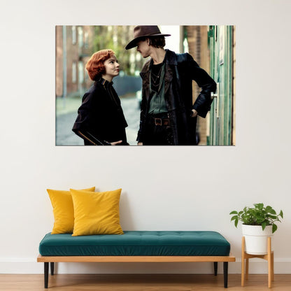 Thomas Brodie-Sangster and Anya Taylor-joy Celebrity Posters for Room Aesthetic Famous Actor Photo Print Wall Art - xonomax
