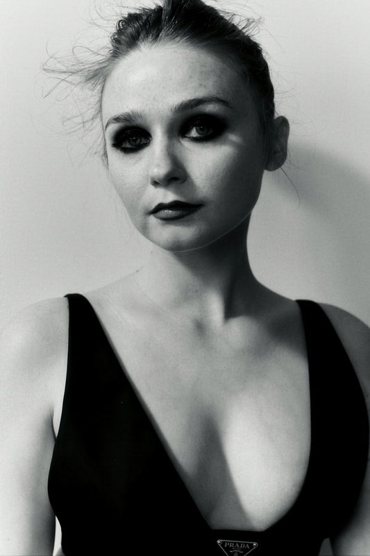 Jessica Barden Celebrity Posters for Room Aesthetic Famous Actress Black and White Photo Print Wall Art