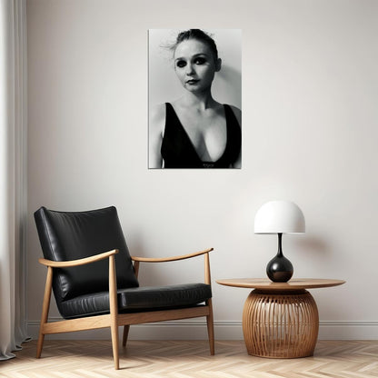 Jessica Barden Celebrity Posters for Room Aesthetic Famous Actress Black and White Photo Print Wall Art