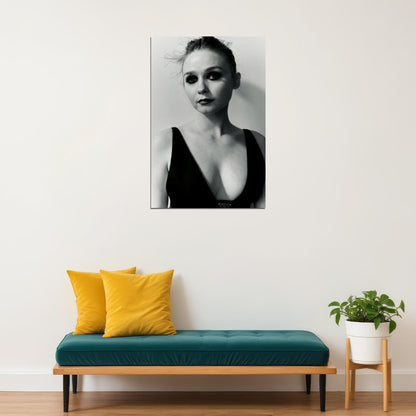 Jessica Barden Celebrity Posters for Room Aesthetic Famous Actress Black and White Photo Print Wall Art
