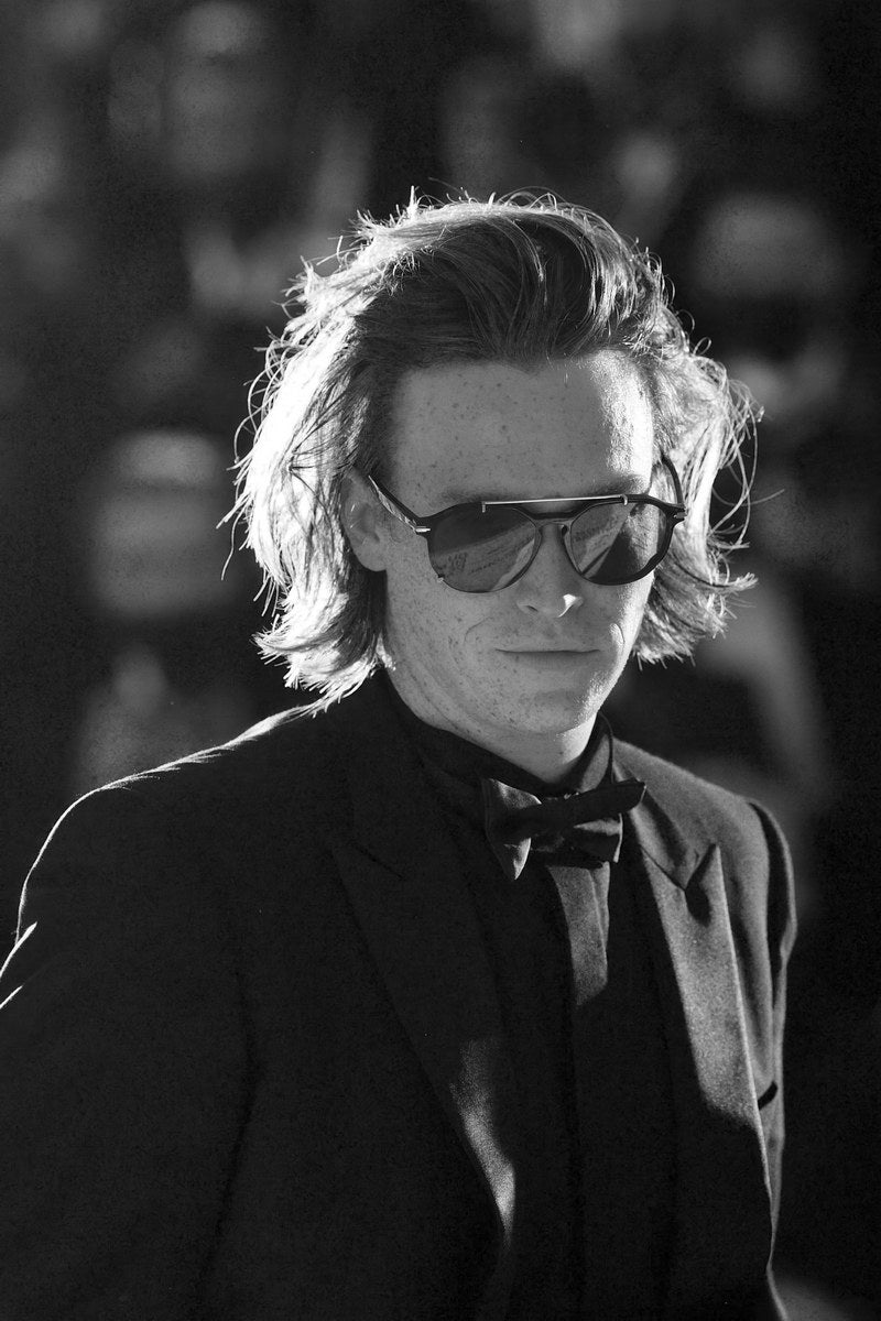 Caleb Landry Jones Celebrity Posters for Room Aesthetic Famous Actor Black and White Photo Print Wall Art - xonomax