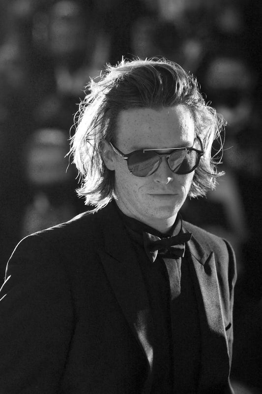 Caleb Landry Jones Celebrity Posters for Room Aesthetic Famous Actor Black and White Photo Print Wall Art - xonomax