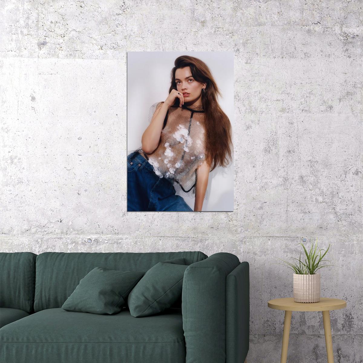 Emma Mackey Celebrity Posters for Room Aesthetic Famous Actress Photo Print Wall Art - xonomax