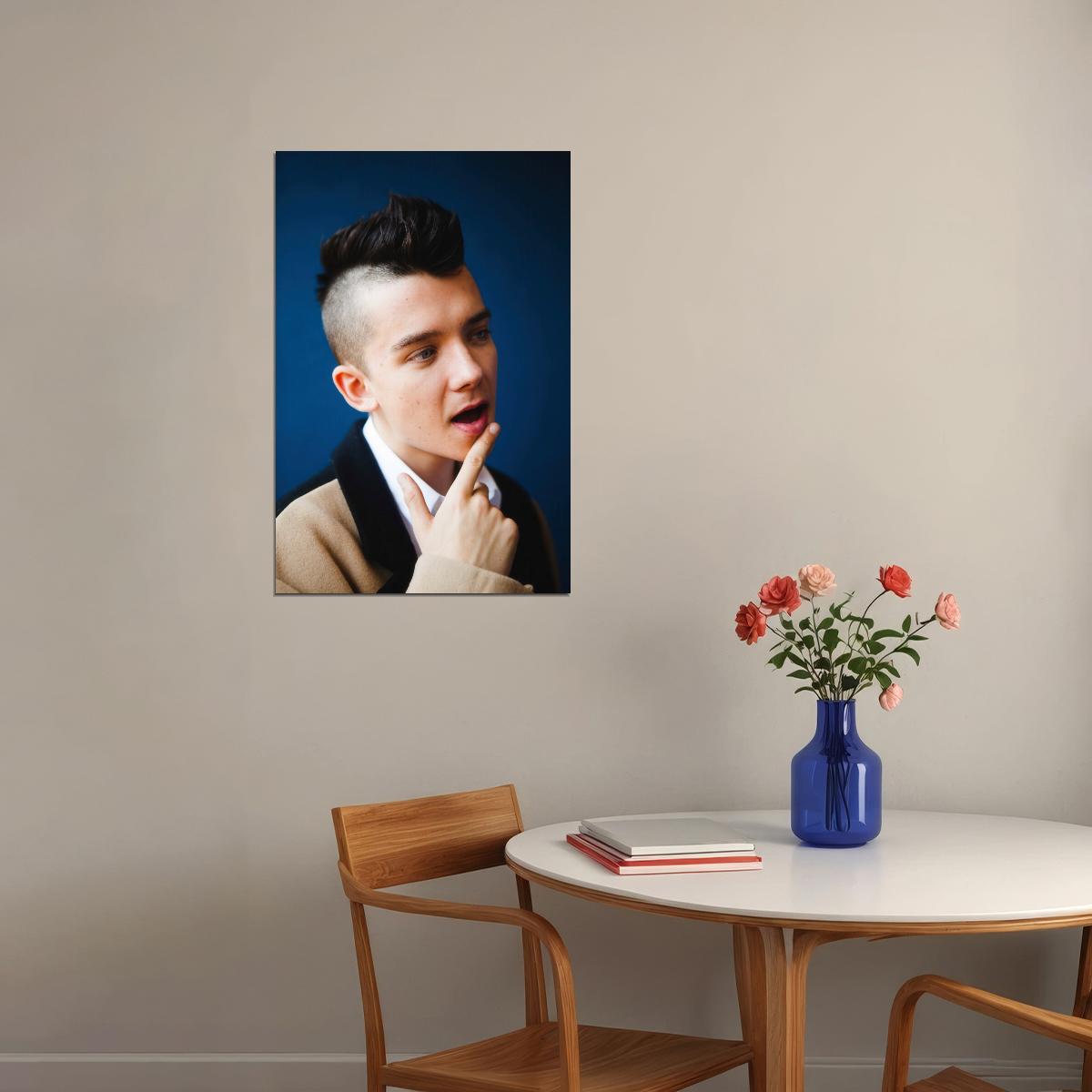 Asa Butterfield Celebrity Posters for Room Aesthetic Famous Actor Photo Print Wall Art - xonomax