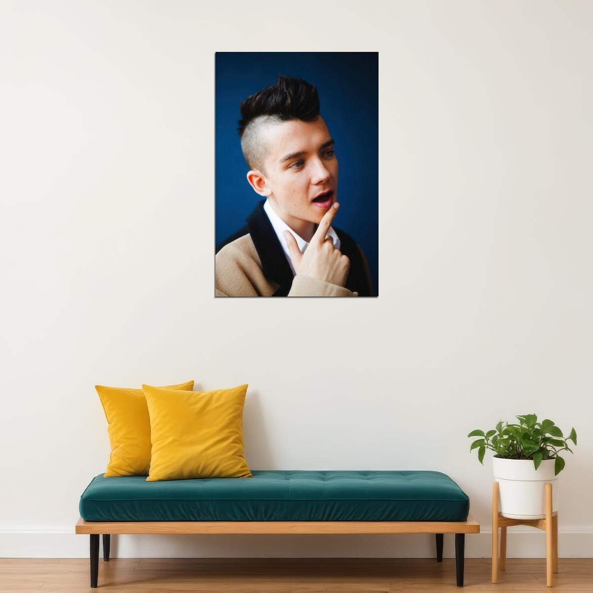 Asa Butterfield Celebrity Posters for Room Aesthetic Famous Actor Photo Print Wall Art - xonomax