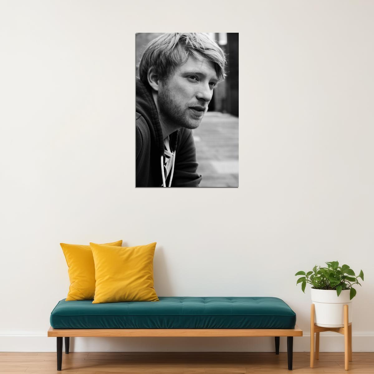 Domhnall Gleeson Celebrity Posters for Room Aesthetic Famous Actor Black and White Photo Print Wall Art - xonomax