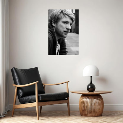 Domhnall Gleeson Celebrity Posters for Room Aesthetic Famous Actor Black and White Photo Print Wall Art - xonomax