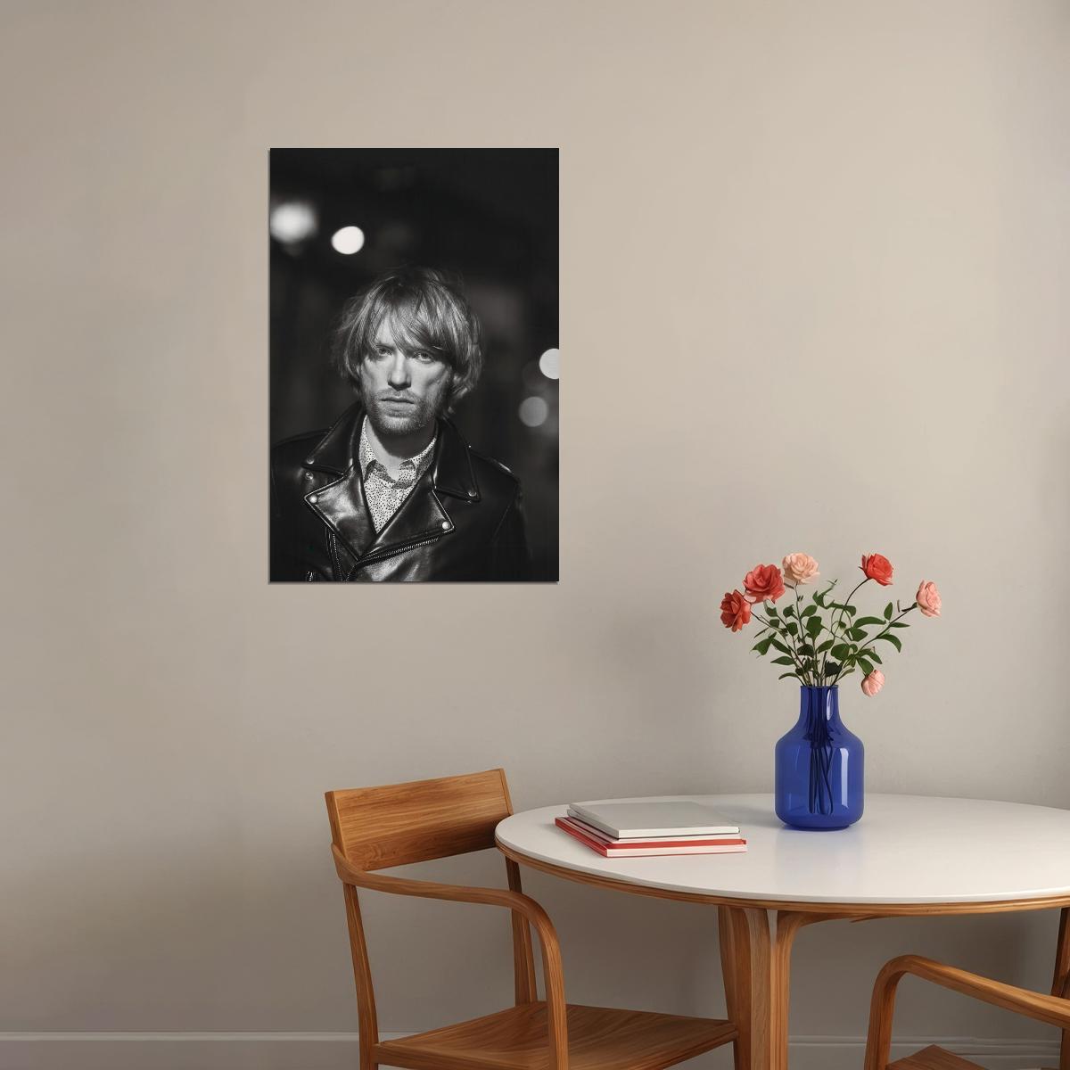 Domhnall Gleeson Celebrity Posters for Room Aesthetic Famous Actor Black and White Photo Print Wall Art - xonomax