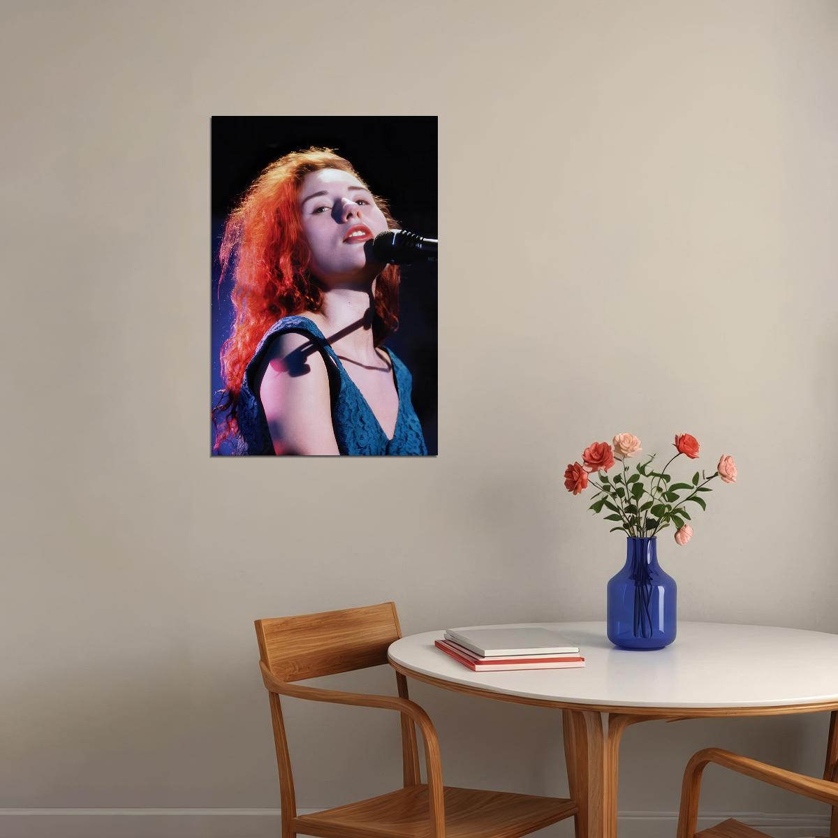 Young Tori Amos on Concert Live in 90s Music Poster for Room Aesthetic Celebrity Photo Print Grunge Room Decor - xonomax
