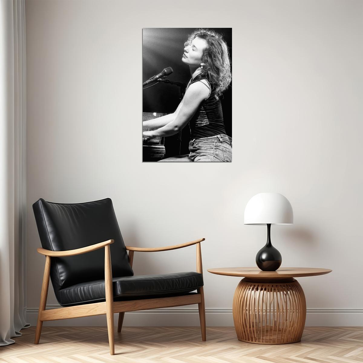 Young Tori Amos on Concert Live Poster for Room Aesthetic Black and White Celebrity Photo Print 90s Grunge Room Decor - xonomax