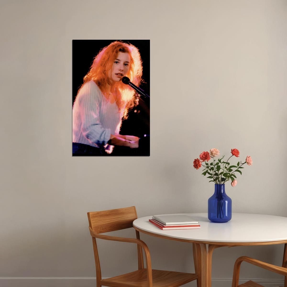 Young Tori Amos Photo Print Live Concert in 90s Poster for Room Aesthetic Celebrity - xonomax