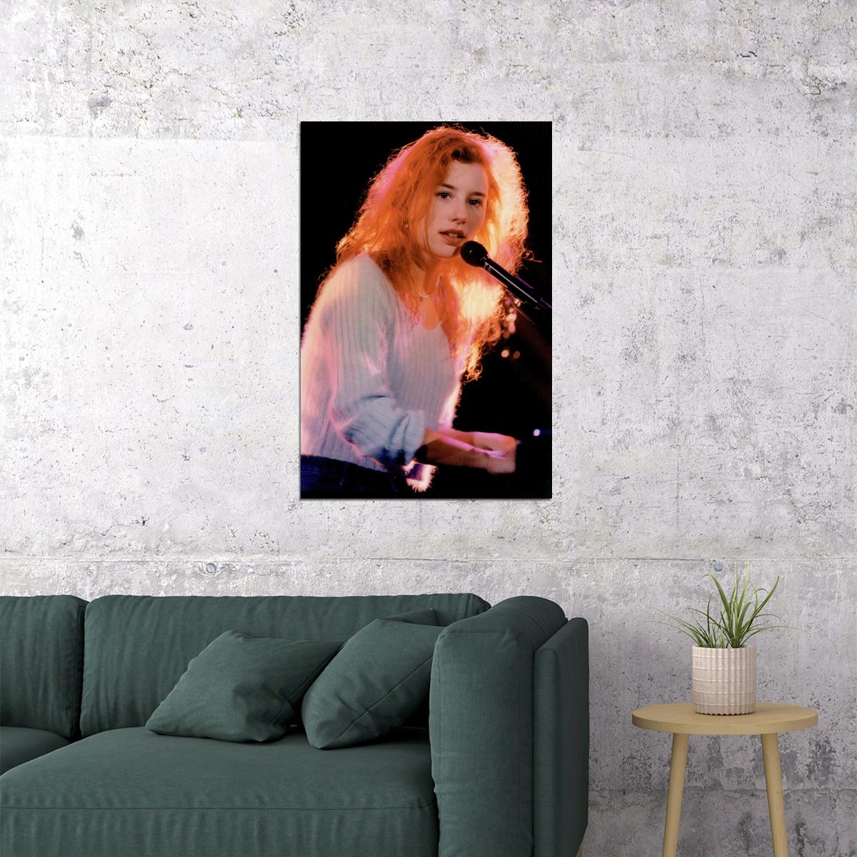 Young Tori Amos Photo Print Live Concert in 90s Poster for Room Aesthetic Celebrity - xonomax