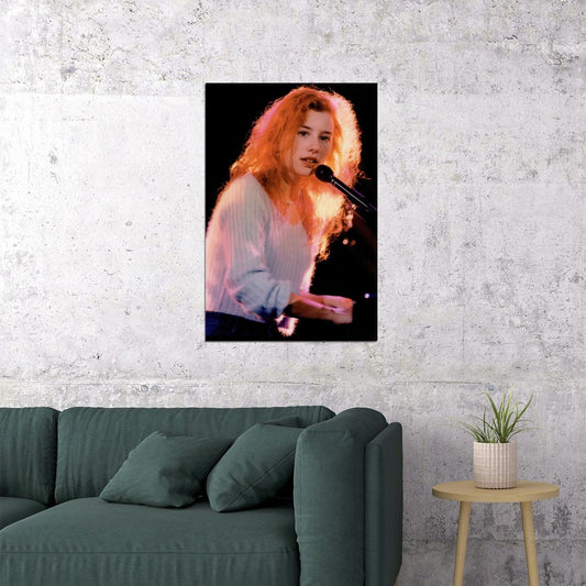 Young Tori Amos Photo Print Live Concert in 90s Poster for Room Aesthetic Celebrity - xonomax