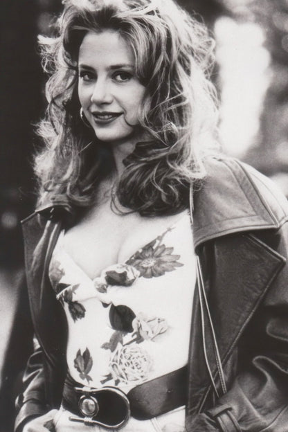 Young Mira Sorvino Poster for Room Aesthetic Black and White Celebrity Photo Print - xonomax