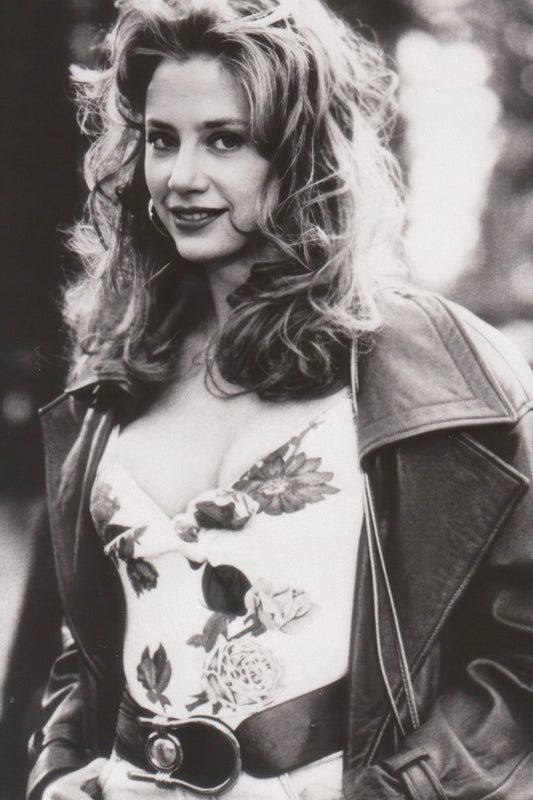 Young Mira Sorvino Poster for Room Aesthetic Black and White Celebrity Photo Print - xonomax