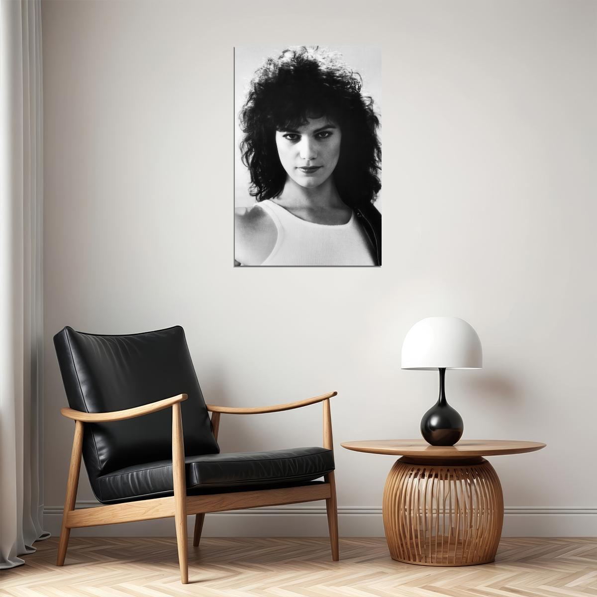 Linda Fiorentino Poster for Room Aesthetic Black and White Celebrity Photo Print - xonomax
