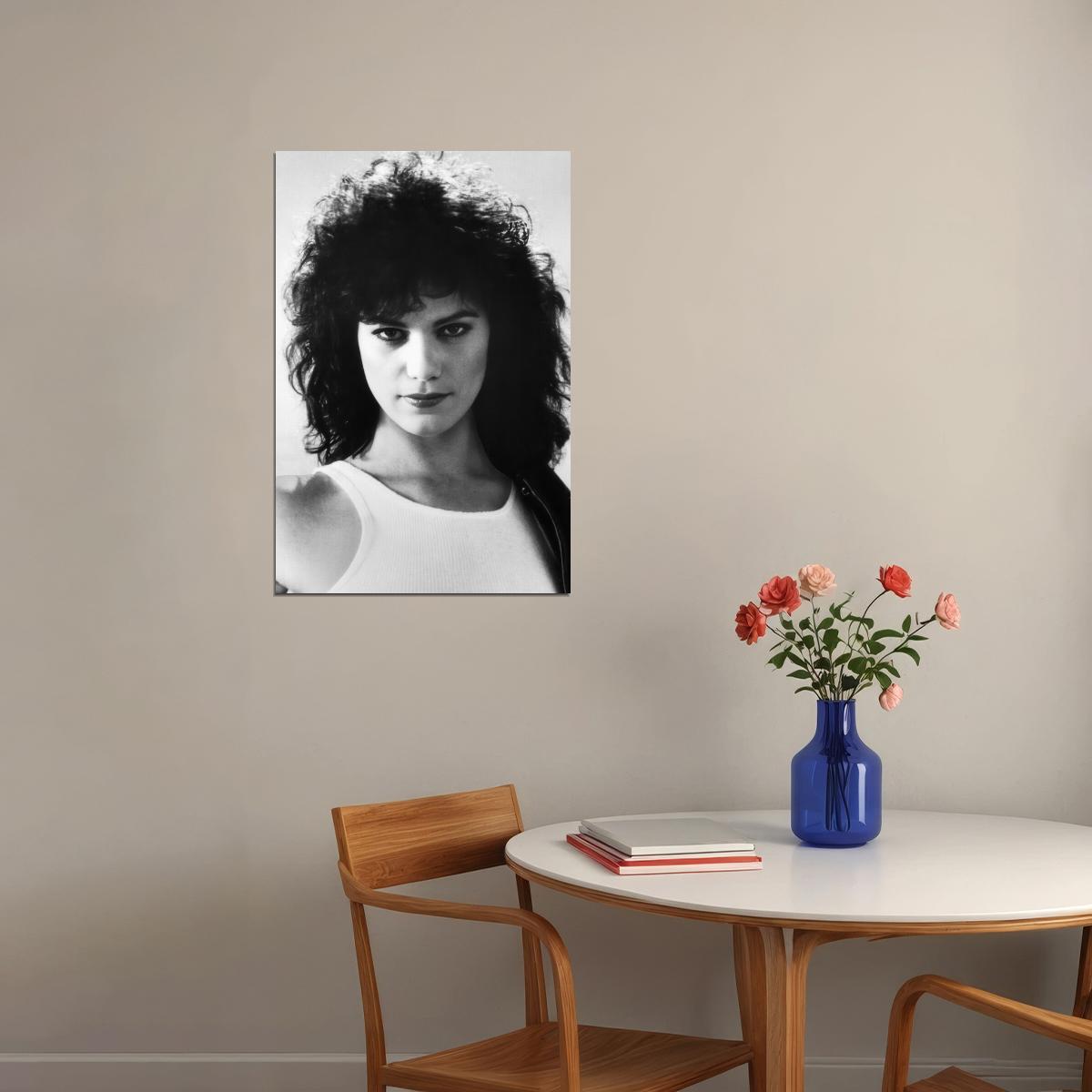 Linda Fiorentino Poster for Room Aesthetic Black and White Celebrity Photo Print - xonomax