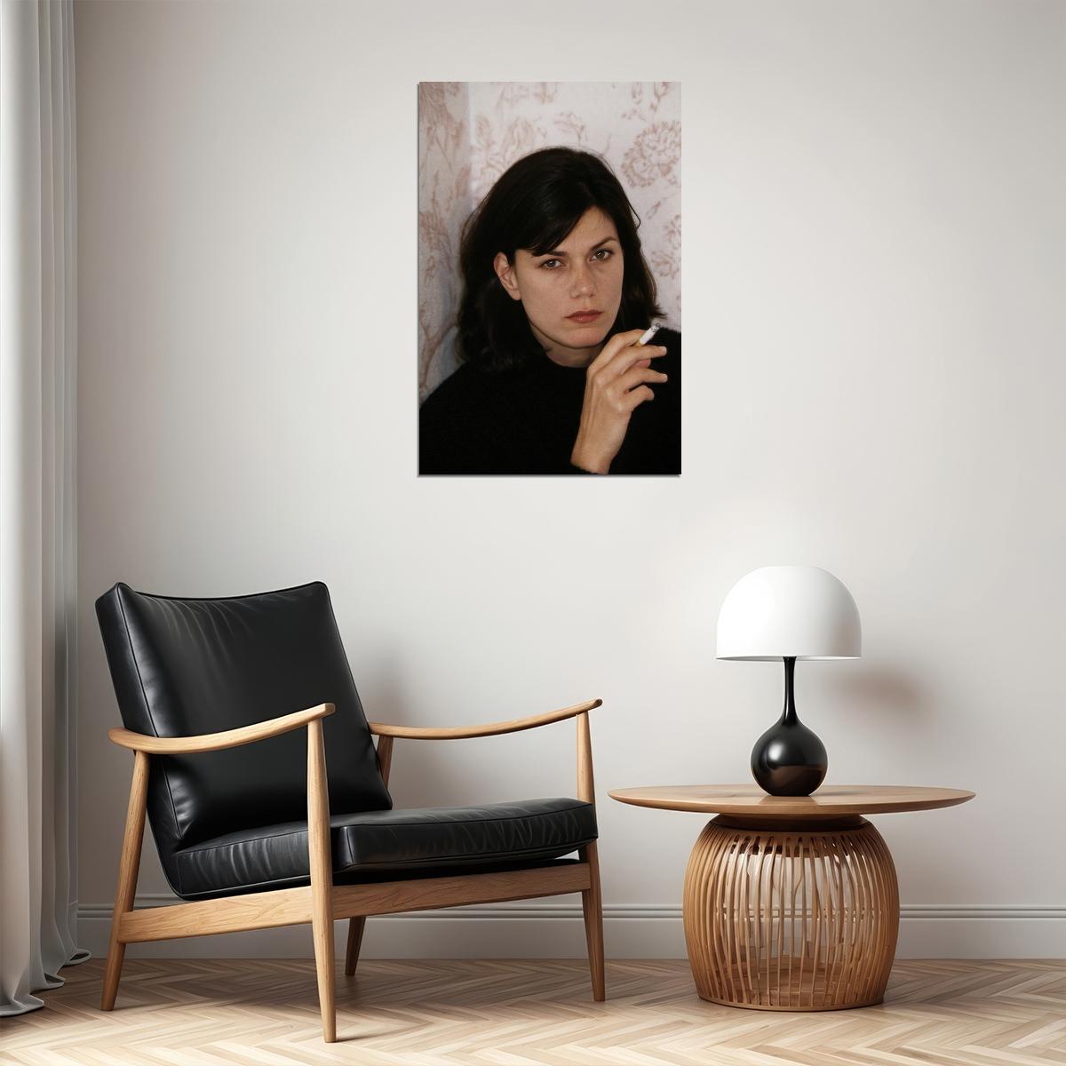 Linda Fiorentino Smoking Poster for Room Aesthetic Celebrity Photo Print Grunge Room Decor - xonomax