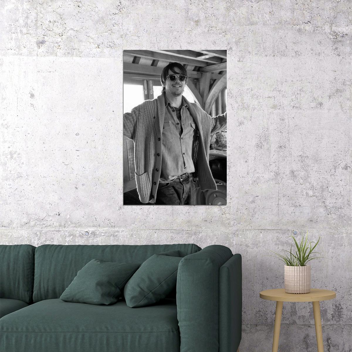 Josh Hartnett Poster for Room Aesthetic Black and White Celebrity Photo Print - xonomax