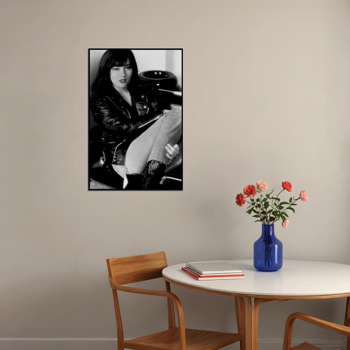 Shannen Doherty Poster for Room Aesthetic Black and White Celebrity Photo Print - xonomax