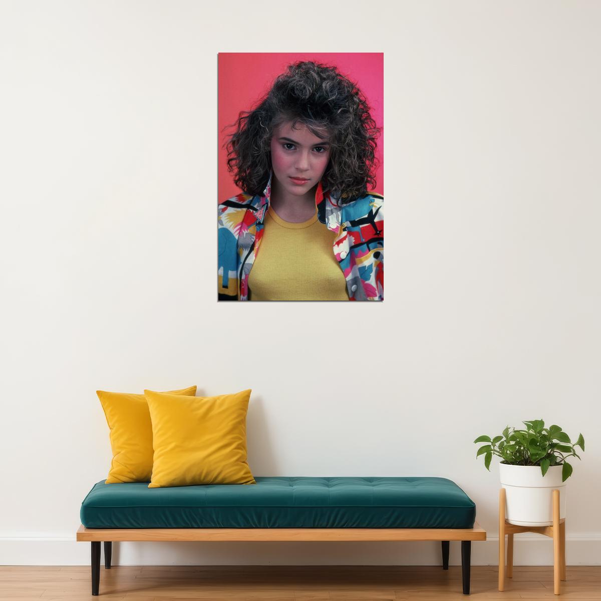 Alyssa Milano 80s Poster for Room Aesthetic Celebrity Photo Print - xonomax