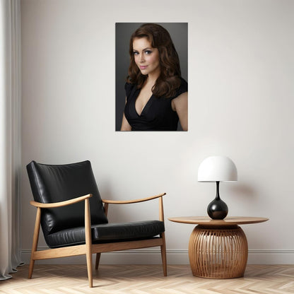 Alyssa Milano Poster for Room Aesthetic Celebrity Photo Print - xonomax