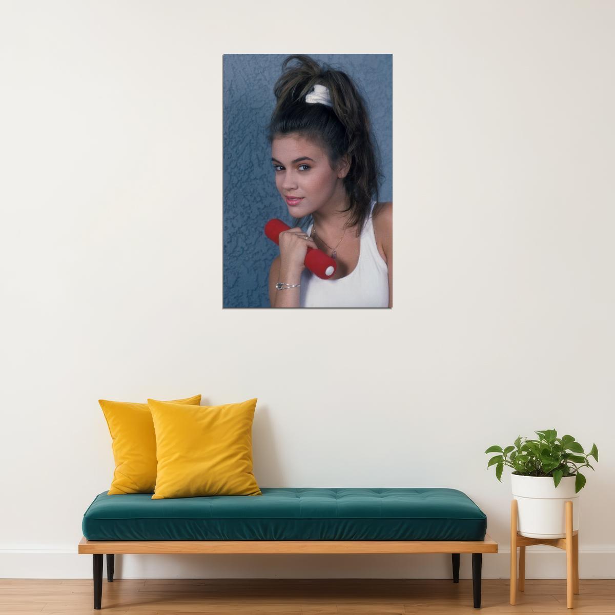 Alyssa Milano Poster for Room Aesthetic Celebrity Photo Print - xonomax