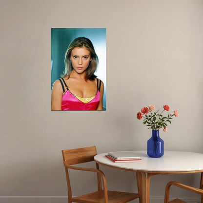Alyssa Milano Poster for Room Aesthetic Celebrity Photo Print - xonomax