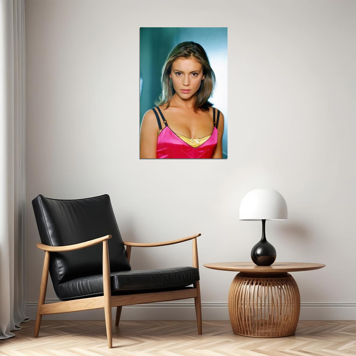 Alyssa Milano Poster for Room Aesthetic Celebrity Photo Print - xonomax