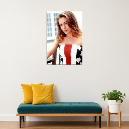 Alyssa Milano Iconic Y2k Poster for Room Aesthetic Celebrity Photo Print - xonomax
