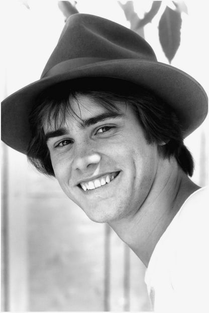 Jim Carrey Poster for Room Aesthetic Black and White Celebrity Photo Print - xonomax