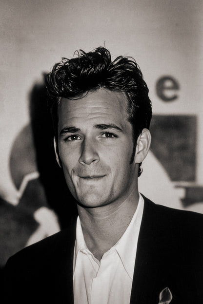 Luke Perry Poster for Room Aesthetic Black and White Celebrity Photo Print - xonomax
